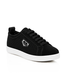 Czarne sneakersy z zamszowymi detalami - Image #1