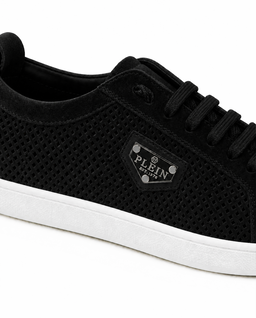 Czarne sneakersy z zamszowymi detalami - Image #6