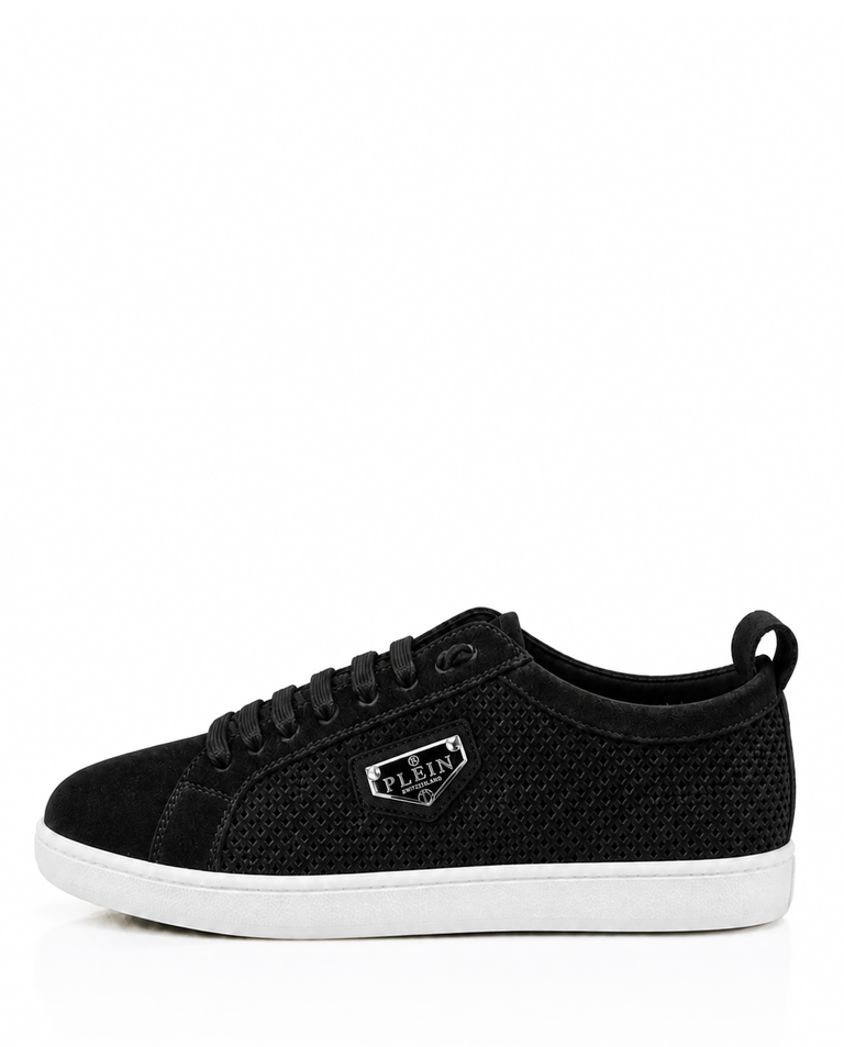 Czarne sneakersy z zamszowymi detalami - Image #5