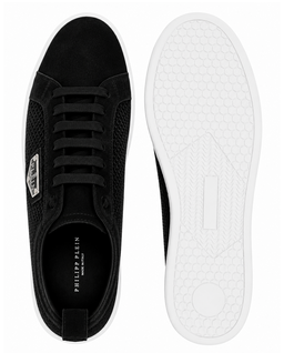 Czarne sneakersy z zamszowymi detalami - Image #7