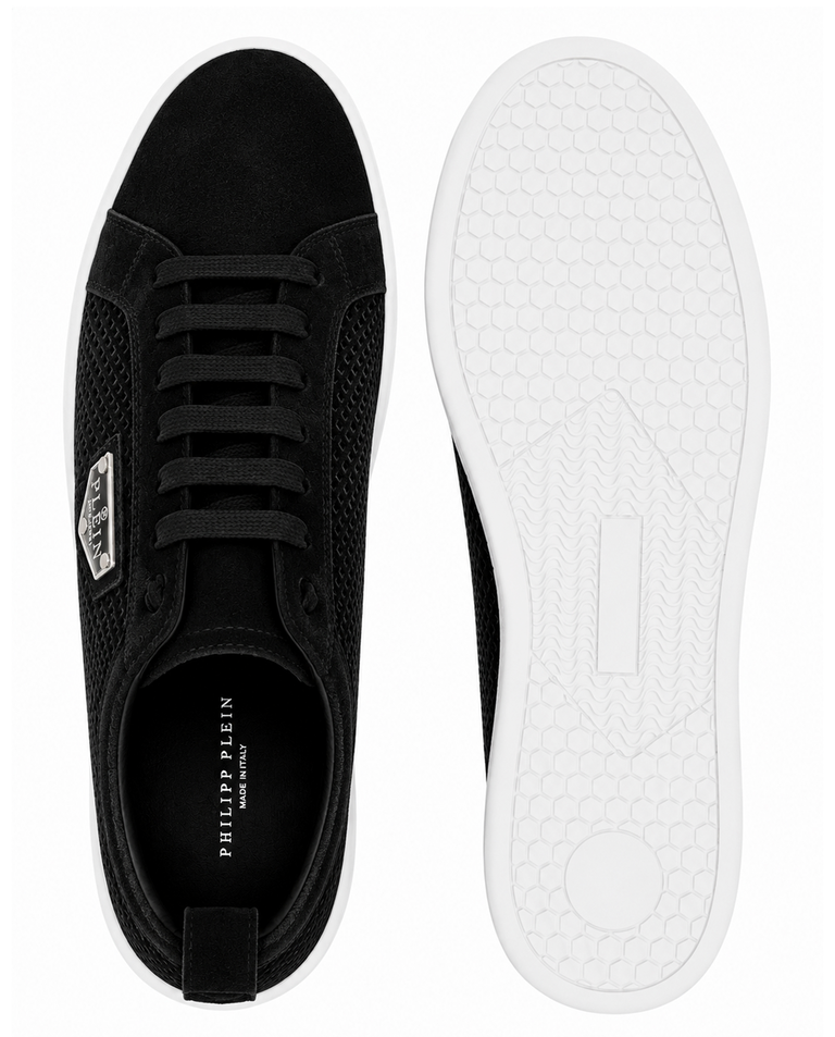 Czarne sneakersy z zamszowymi detalami - Image #7