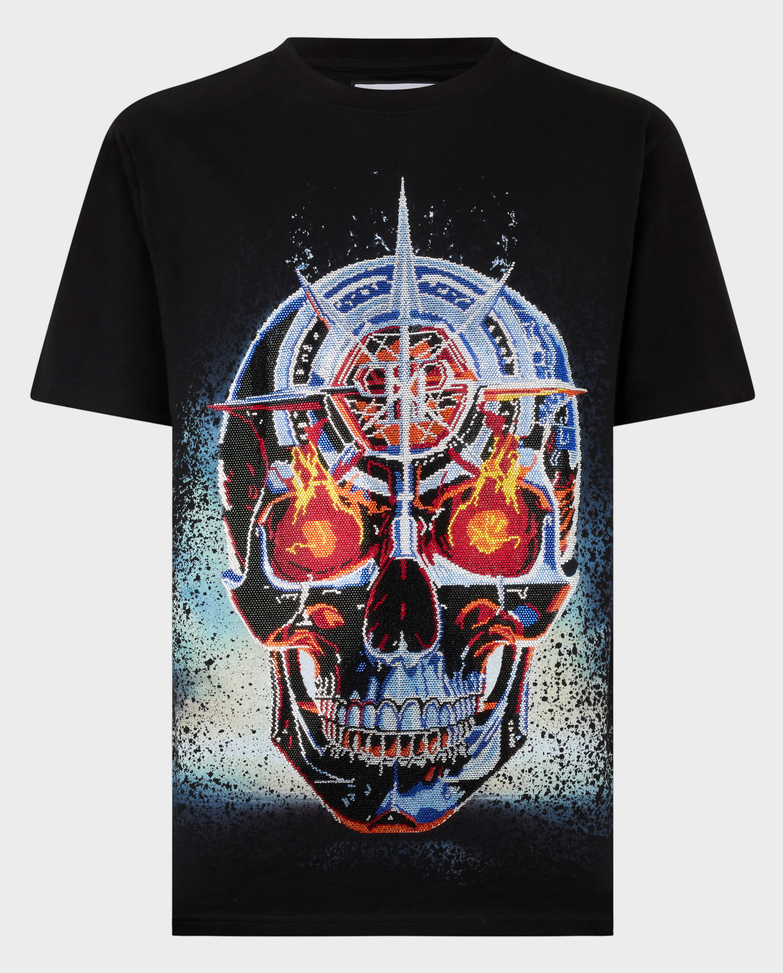 Czarny t-shirt Chrome Skull Stones - Image #0