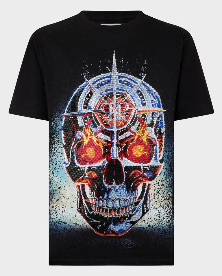 Czarny t-shirt Chrome Skull Stones
