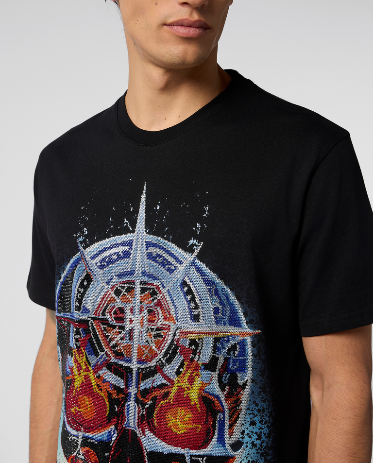 Czarny t-shirt Chrome Skull Stones - Image #4