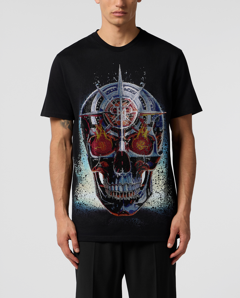 Czarny t-shirt Chrome Skull Stones