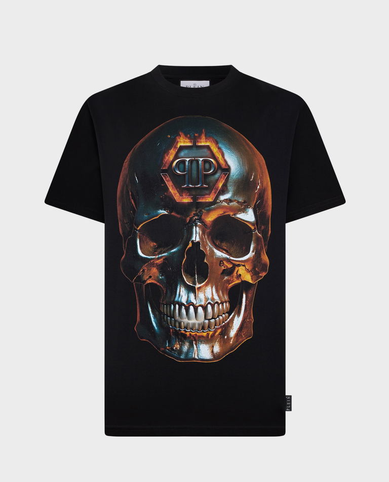 Czarny t-shirt Lava Skull