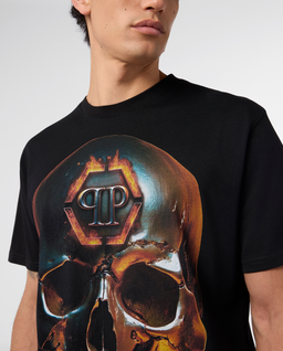 Czarny t-shirt Lava Skull - Image #4