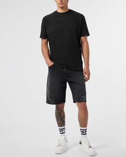 Czarny t-shirt z logo Hexagon - Image #3