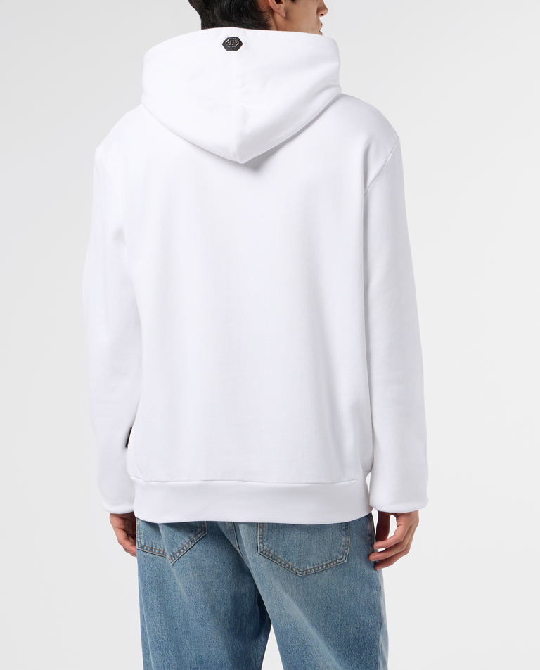 Biała bluza Washed Plein Eagle - Image #2