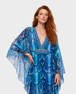 Niebieska sukienka The Sapphire Serpent - Image #3