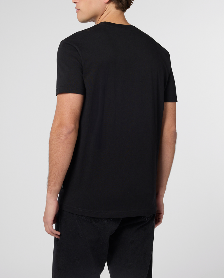 Czarny t-shirt Crown Crystals - Image #2