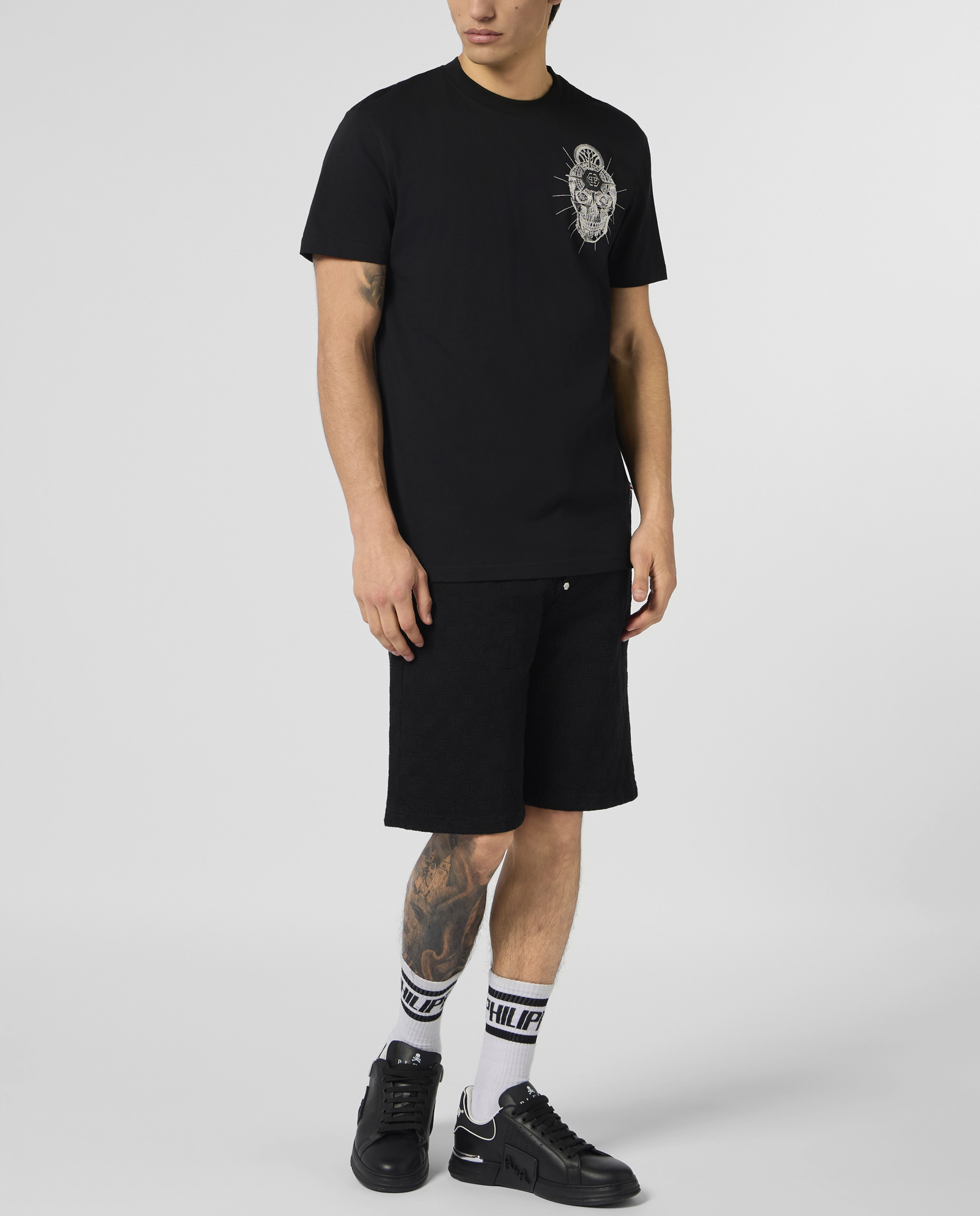 Czarny t-shirt z czaszką - Image #3