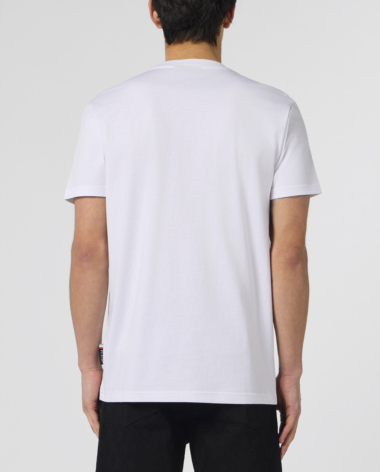 Biały t-shirt z motywem czaszki - Image #2