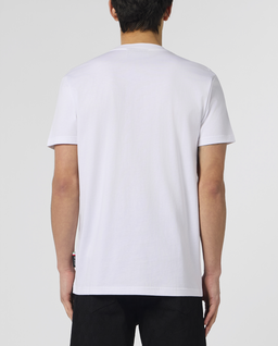 Biały t-shirt z motywem czaszki - Image #2