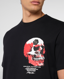 Czarny t-shirt Puffy Red Skull - Image #4