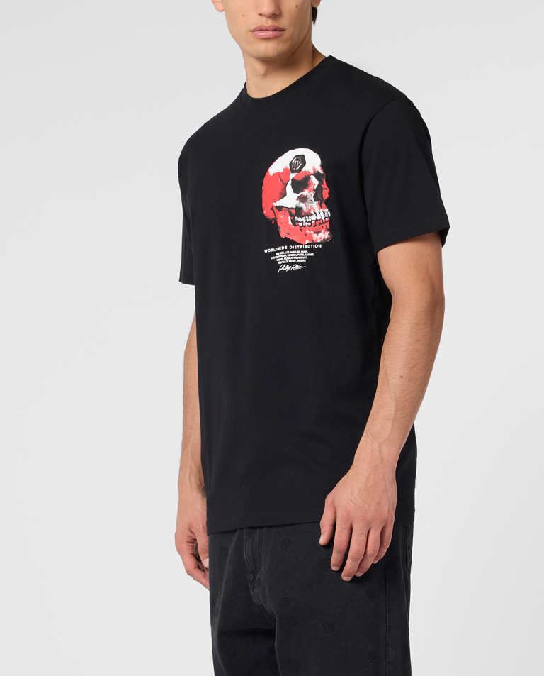 Czarny t-shirt Puffy Red Skull