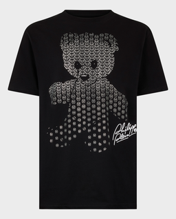 Czarny t-shirt z kryształkami Teddy Strass - Image #0