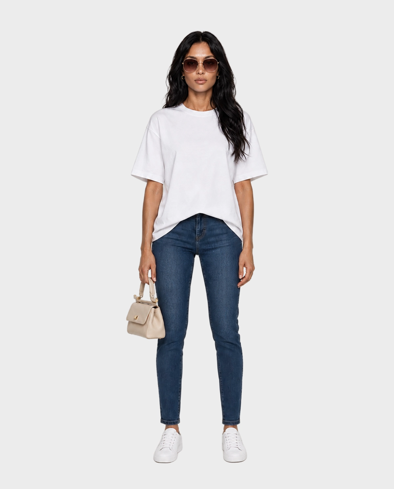 Grantowe jeansy Skinny Fit - Image #2