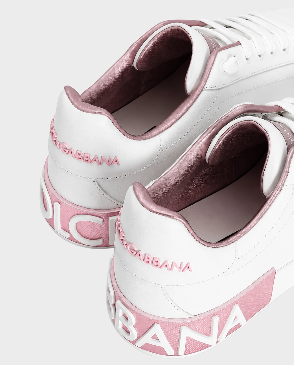 Białe sneakersy skórzane Portofino - Image #4