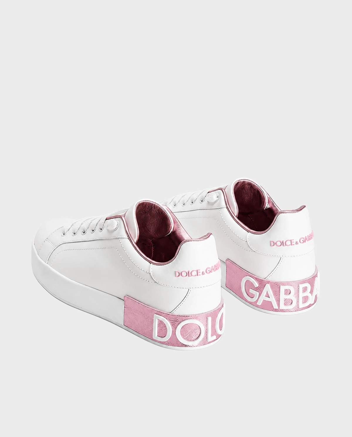Białe sneakersy skórzane Portofino - Image #3