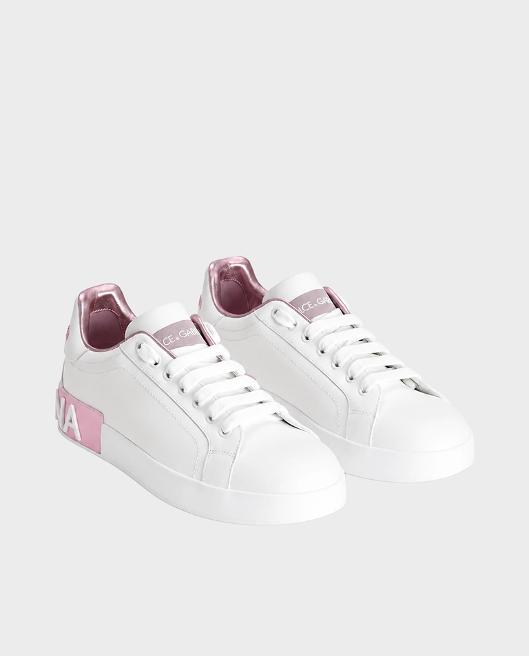 Białe sneakersy skórzane Portofino - Image #3