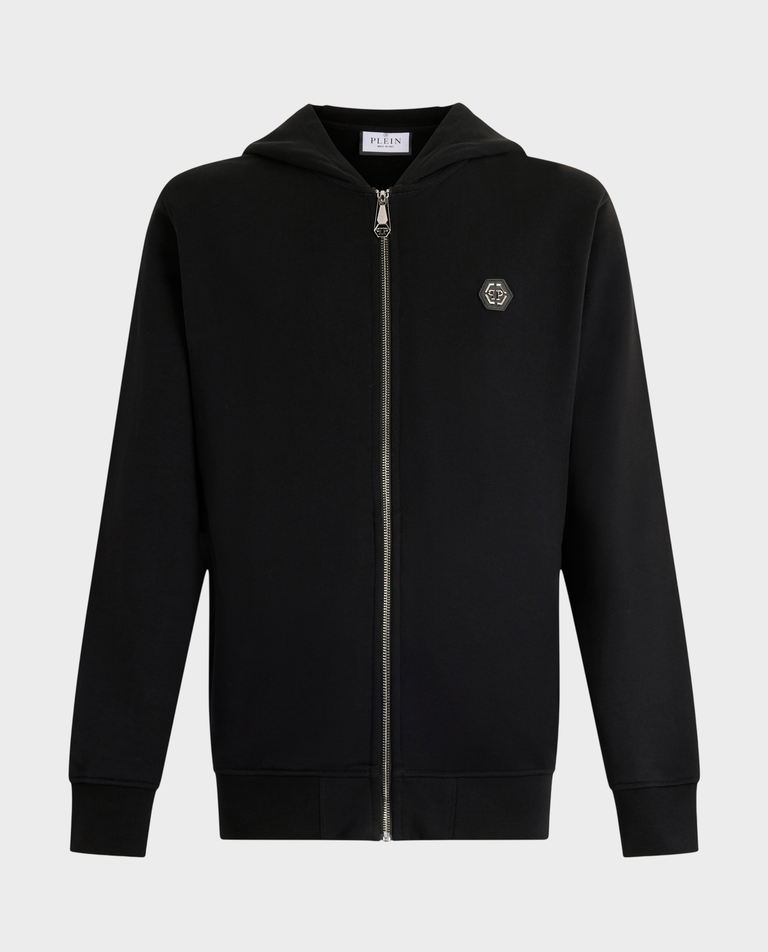 Czarna bluza z kapturem Basic