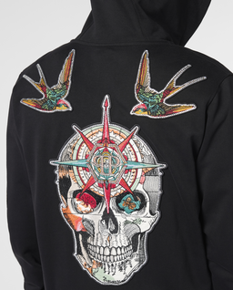 Czarna bluza z ozdobnymi naszywkami Tattoo - Image #5