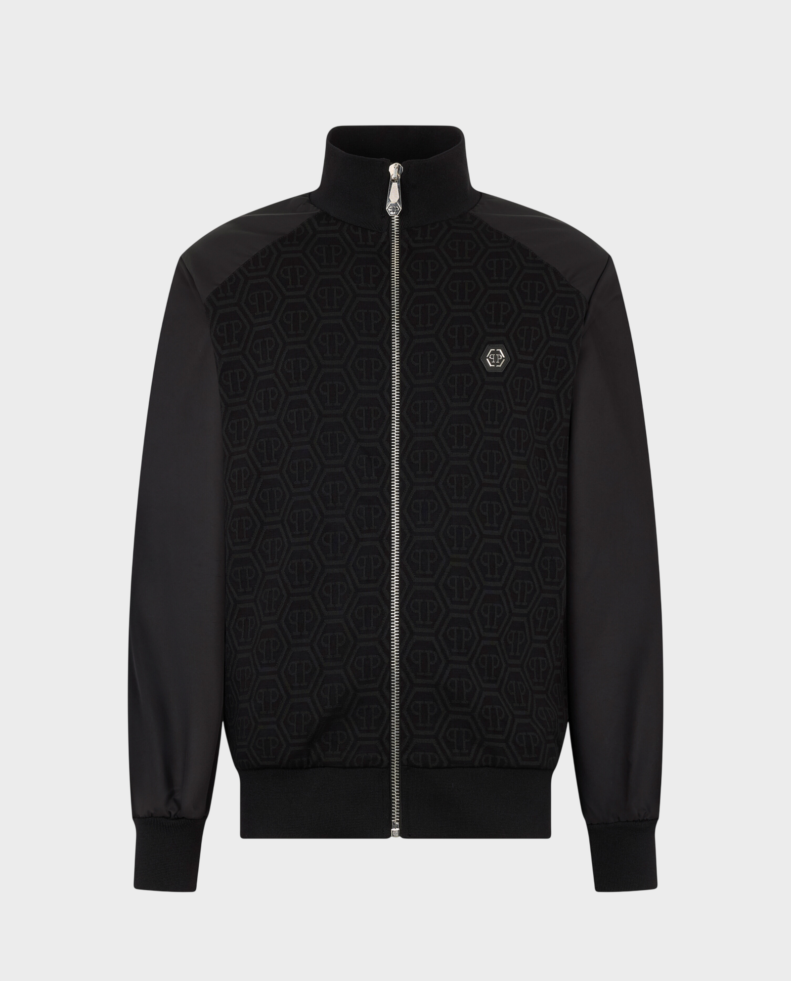 Czarna bluza w monogram - Image #0