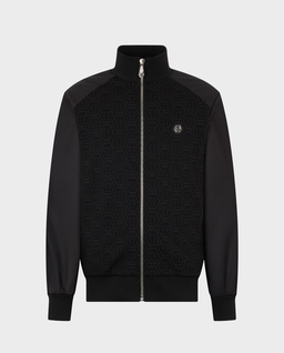 Czarna bluza w monogram - Image #0