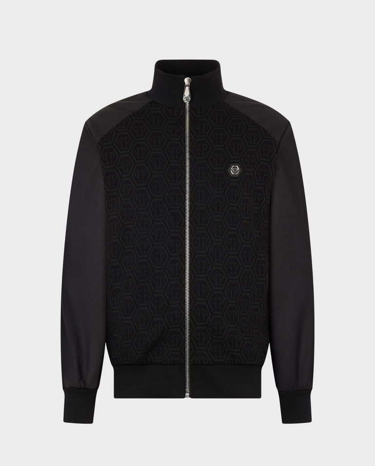 Czarna bluza w monogram