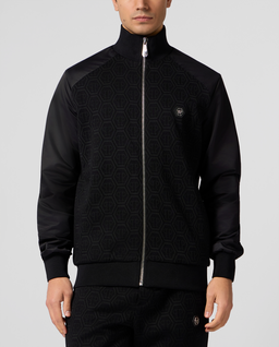 Czarna bluza w monogram - Image #1