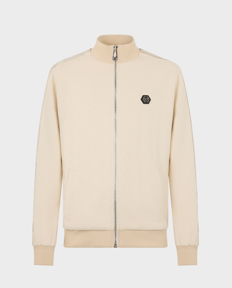 Beżowa bluza z monogramem