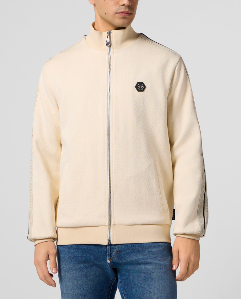 Beżowa bluza z monogramem