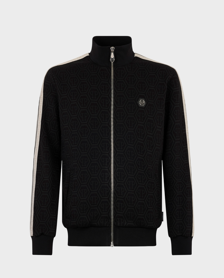 Czarna bluza z monogramem