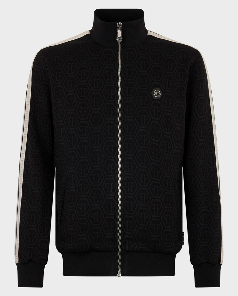 Czarna bluza z monogramem