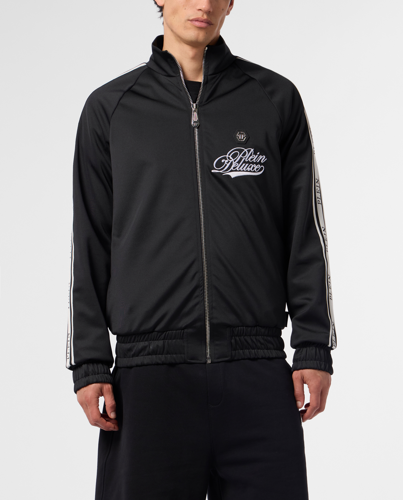 Czarna bluza dresowa Signature - Image #1