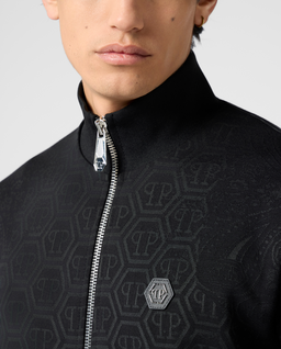 Czarna bluza z monogramem Paisley - Image #4