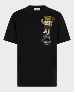 Czarny t-shirt Teddy Tennis Society - Image #0