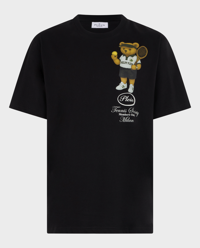 Czarny t-shirt Teddy Tennis Society