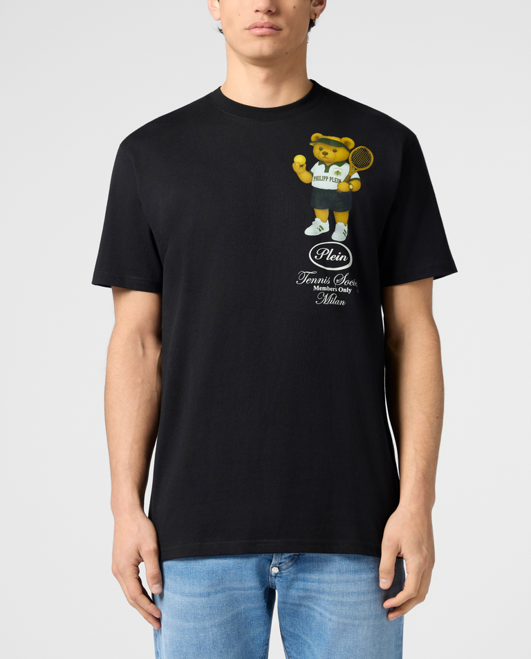 Czarny t-shirt Teddy Tennis Society