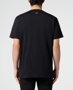 Czarny t-shirt z motywem czaszki - Image #2