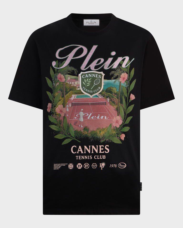 Czarny t-shirt Cannes Tennis Club