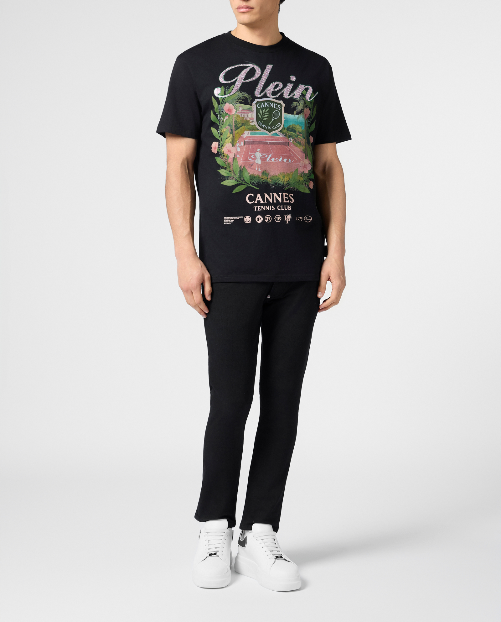 Czarny t-shirt Cannes Tennis Club - Image #3