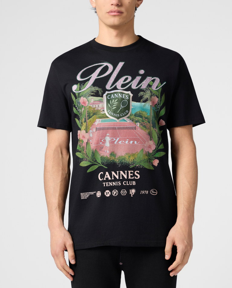 Czarny t-shirt Cannes Tennis Club