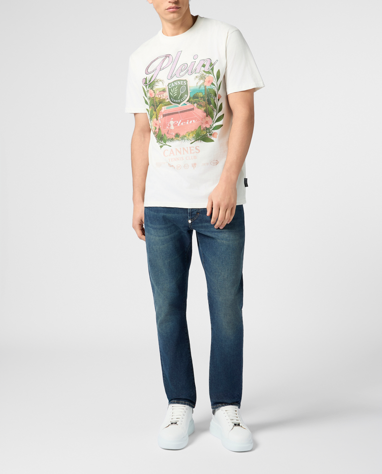 Biały t-shirt Cannes Tennis Club - Image #3