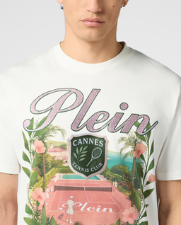 Biały t-shirt Cannes Tennis Club - Image #4