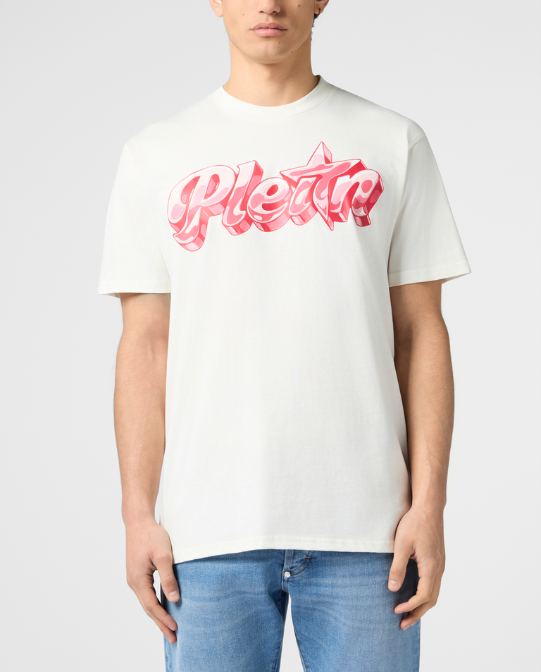 Biały t-shirt Gummy Plein