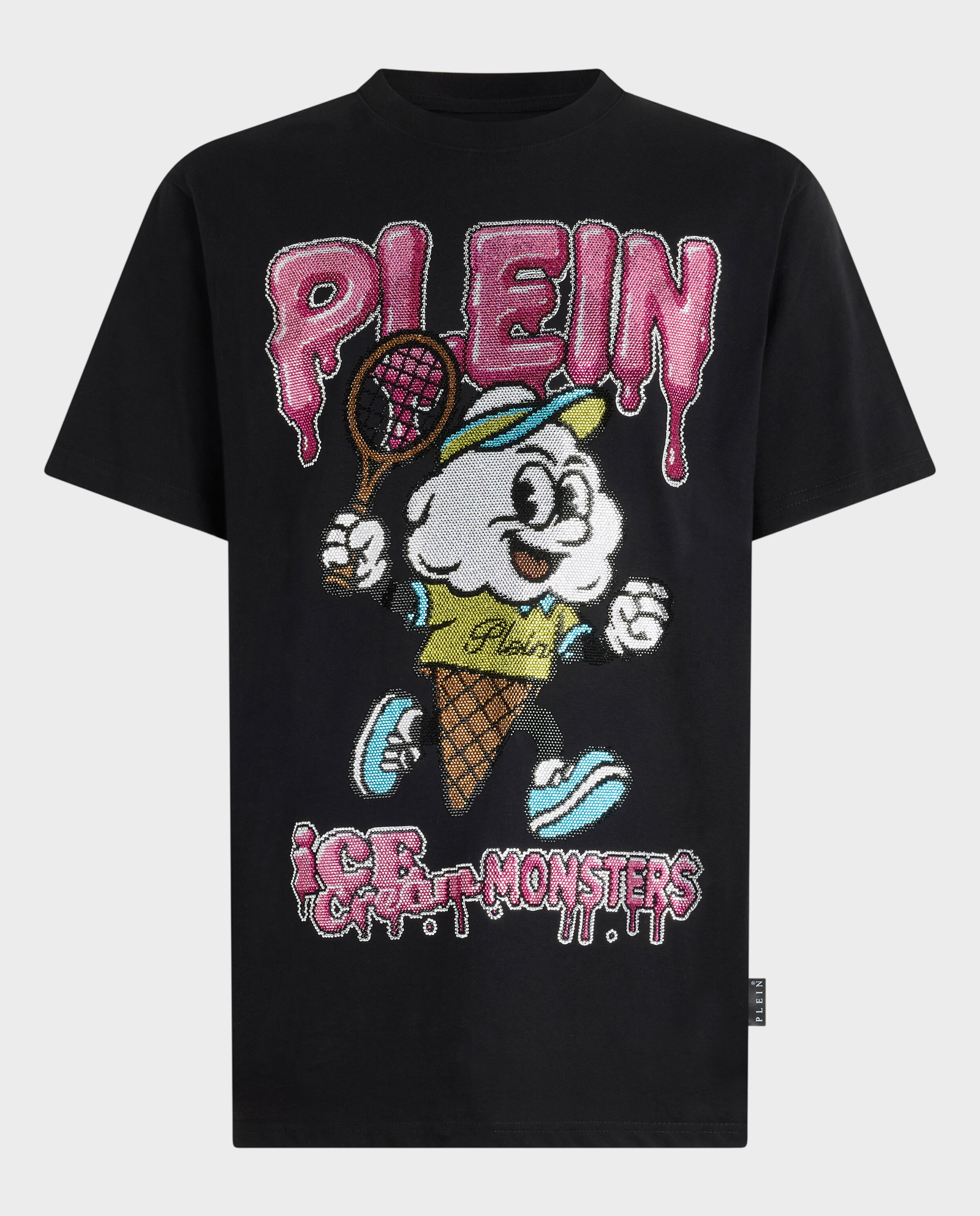 Czarny t-shirt Tennis Ice Cream - Image #0