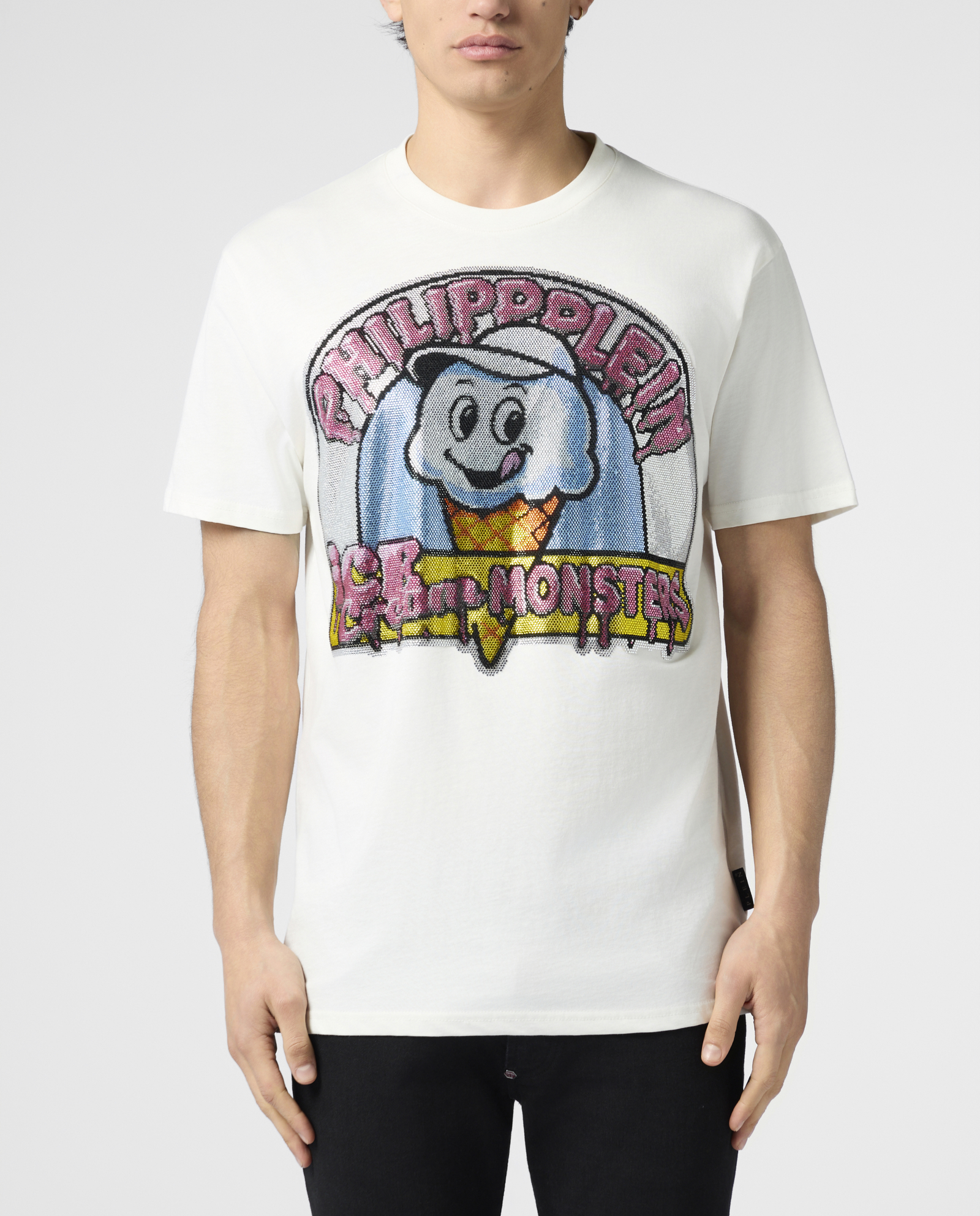 Biały t-shirt Ice Cream Monsters - Image #1