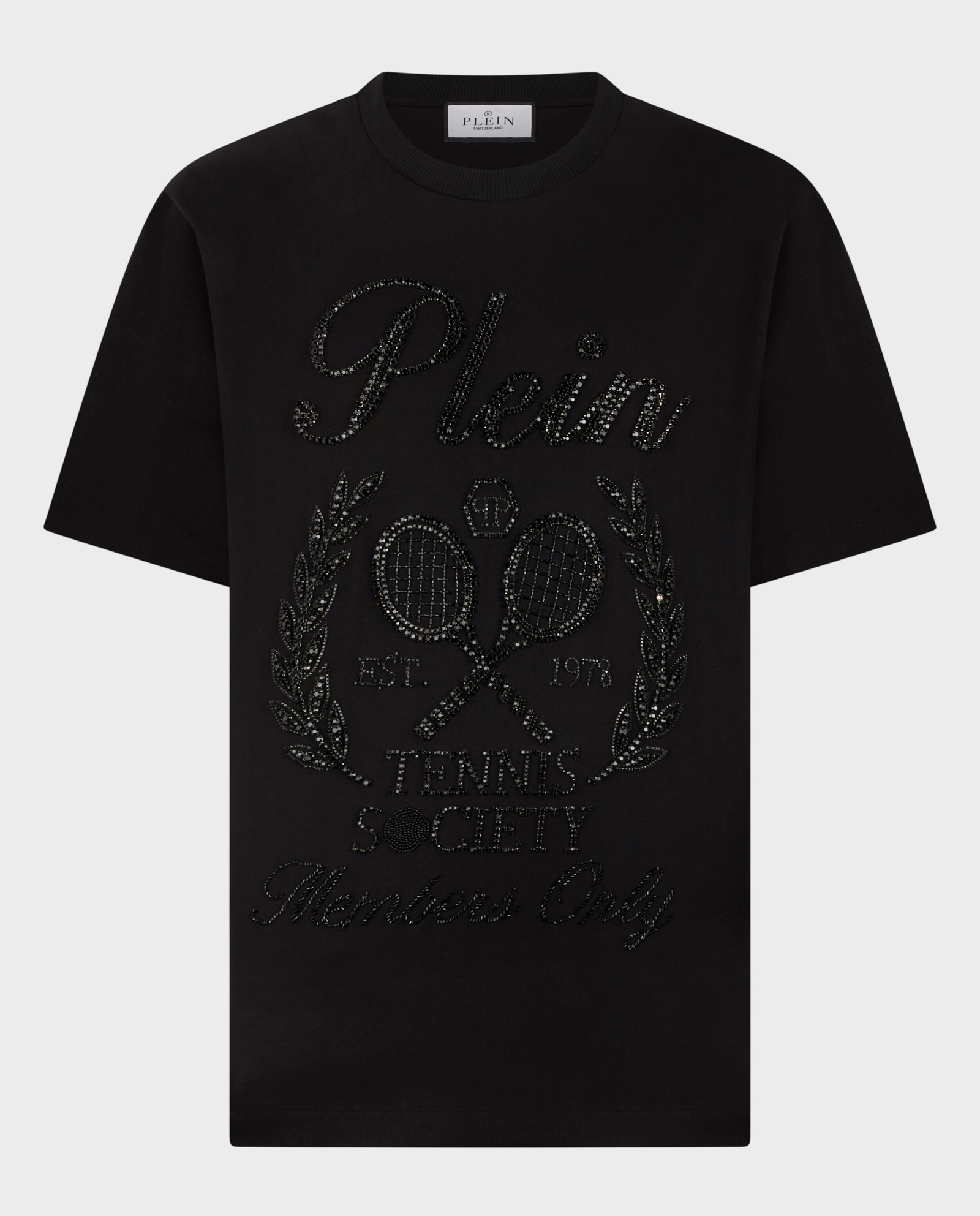 Czarny t-shirt Tennis Society - Image #0